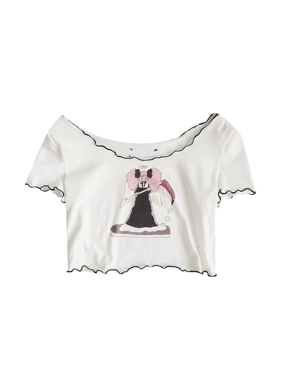 Angel Wave Cross Butterfly Cutsew