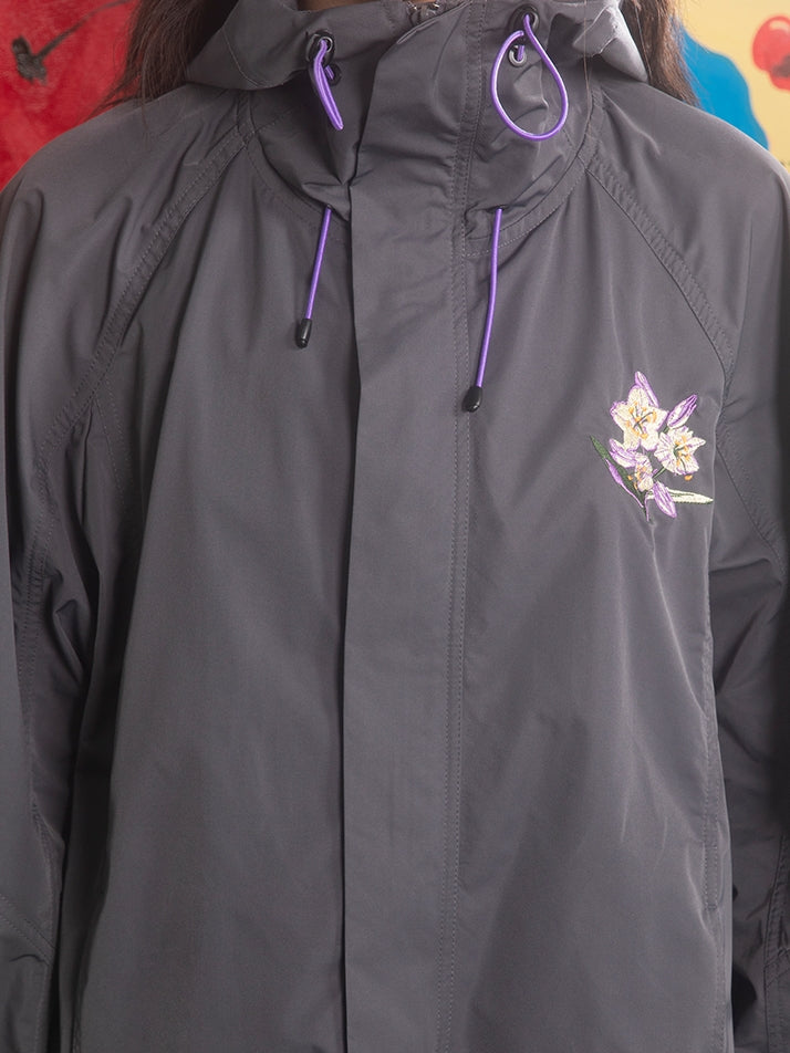 Stickerei Draw String Casual Sporty Parka & Rock