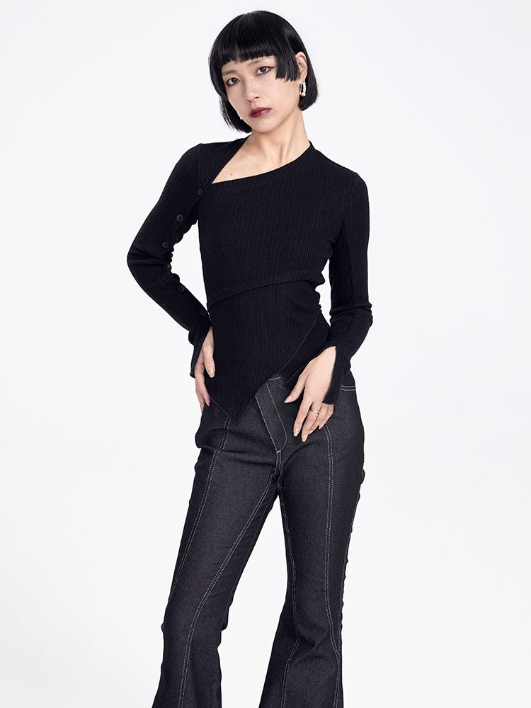 Asymmetry Nichi Slim Cutsew