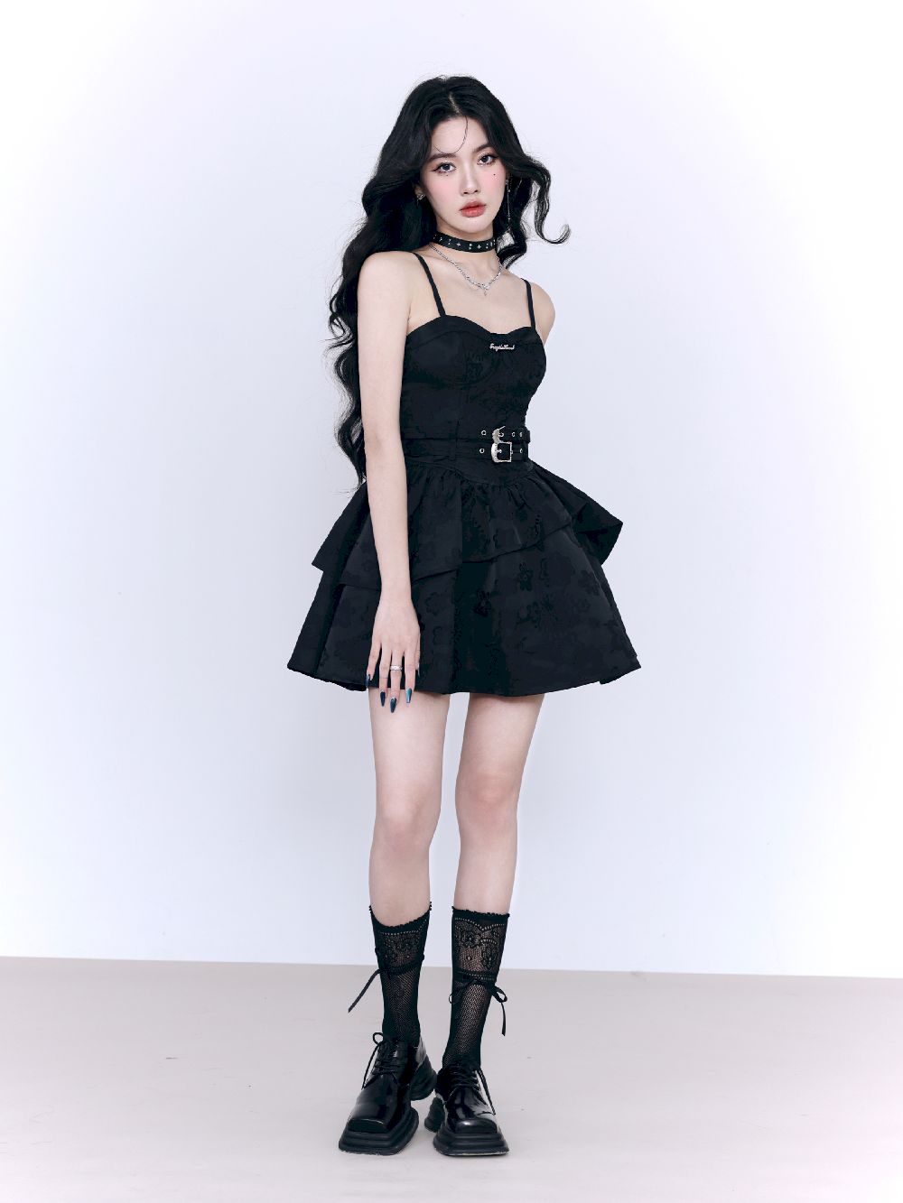 Fluffily Tiered Dress One-piece