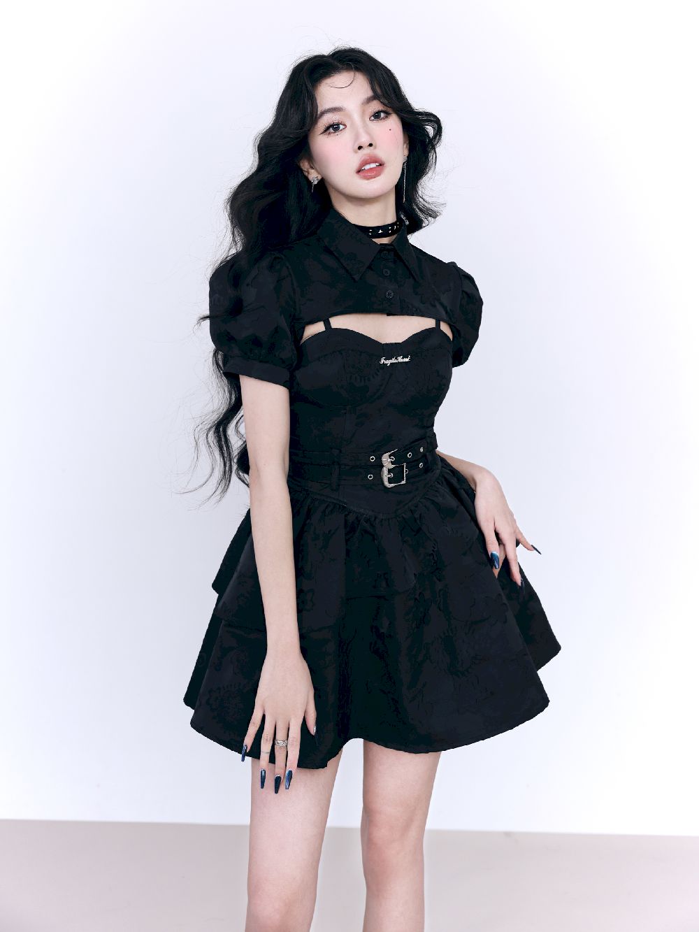 Fluffily Tiered Dress One-piece