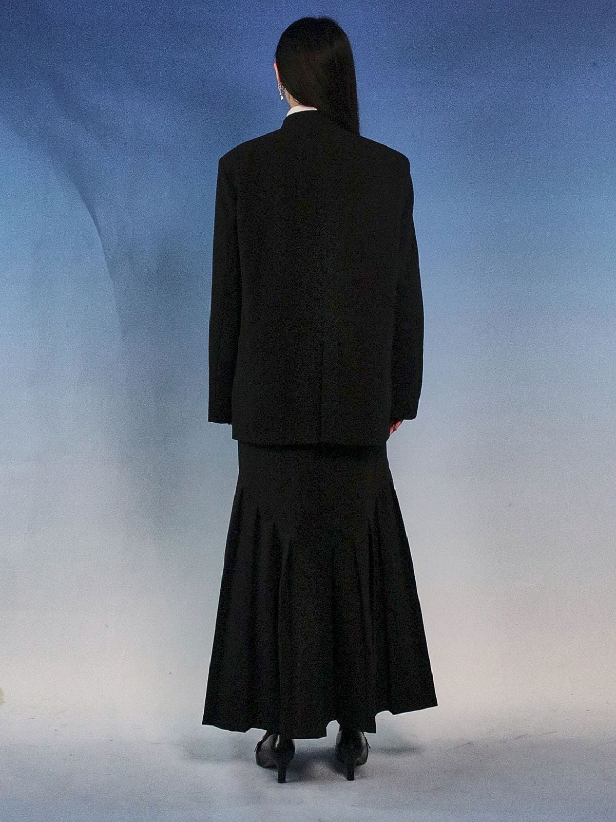 자수 나비 중간 재킷