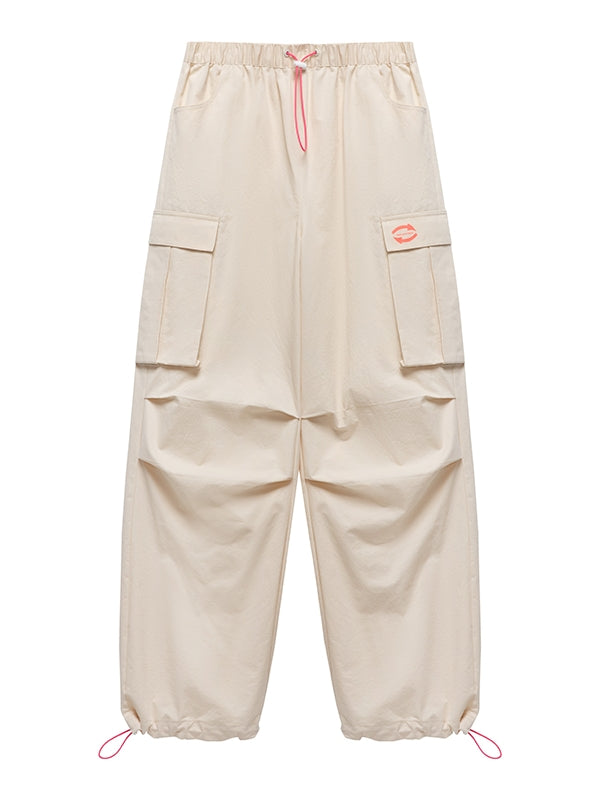 Casual Relax Drawstring Cargo-Pants