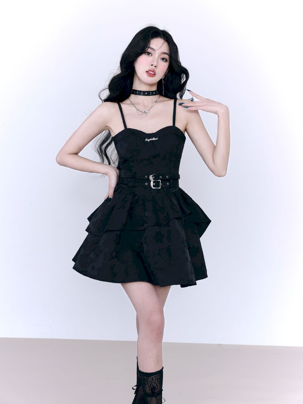 Fluffily Tiered Dress One-piece