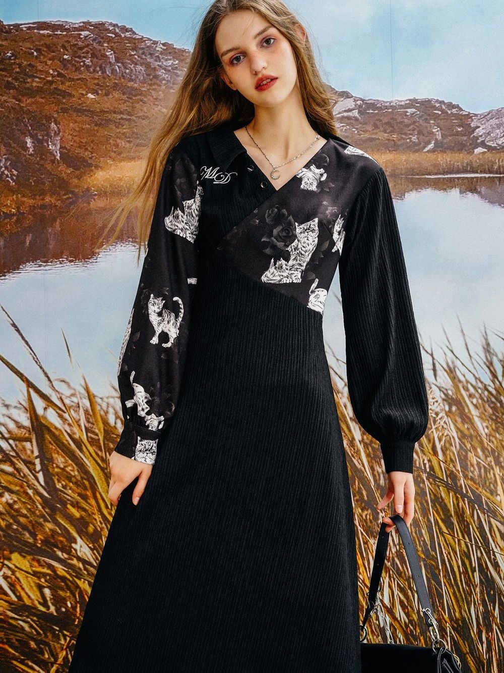 Nichi Cat Long Fancy One-piece