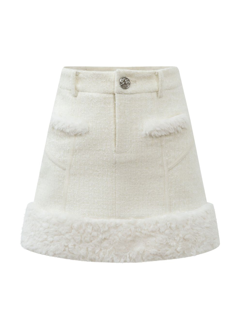 보아 짧은 겨울 푹신한 치마