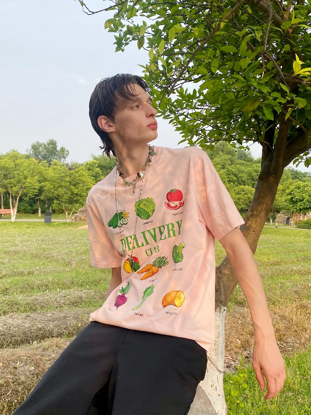 T-shirt de nichi de fruits et de légumes unisexe