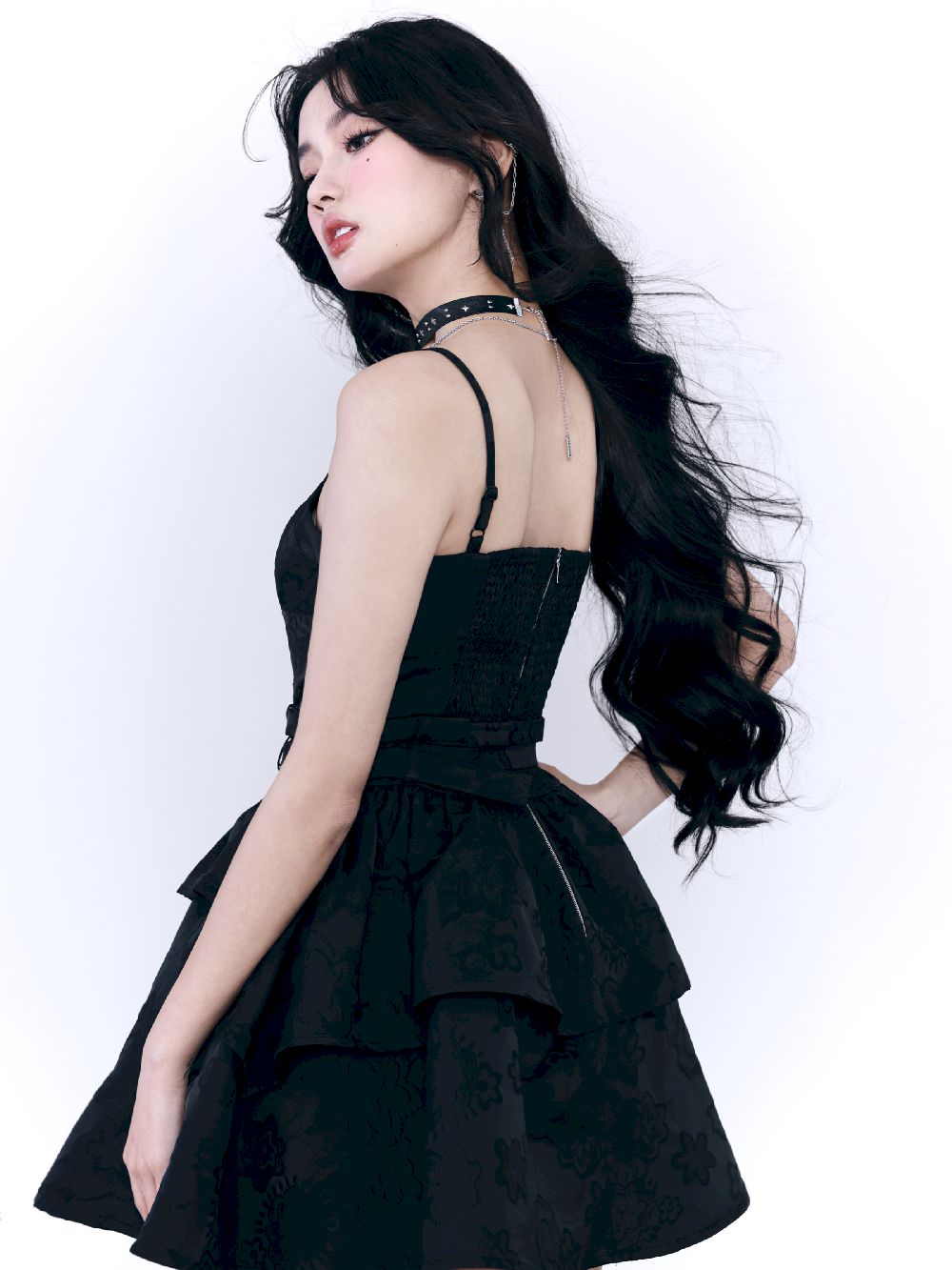 Fluffily Tiered Dress One-piece