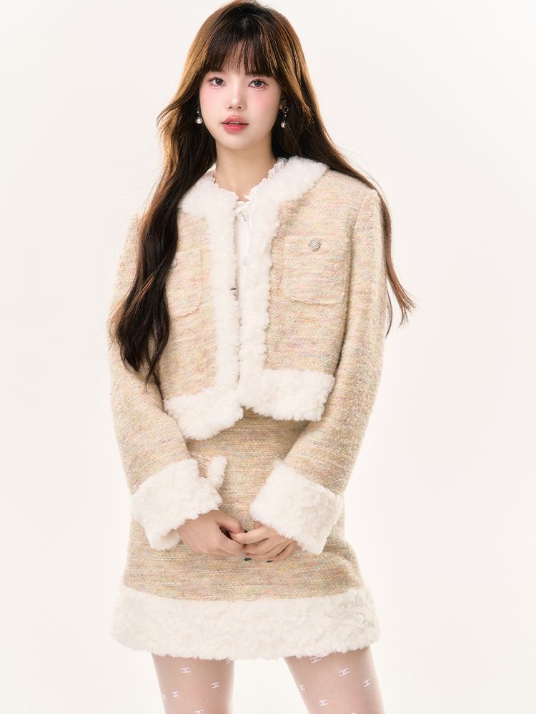 Boa süße Jacke und Rock