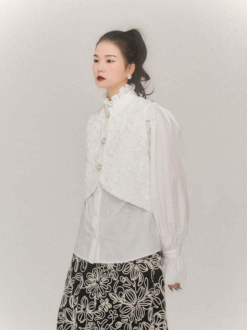 Spitzenblume Retro Stickst