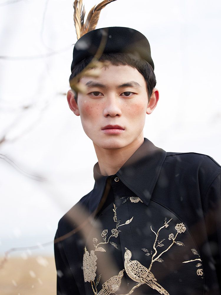 Embroidery CHINA maocollar Retro Tops