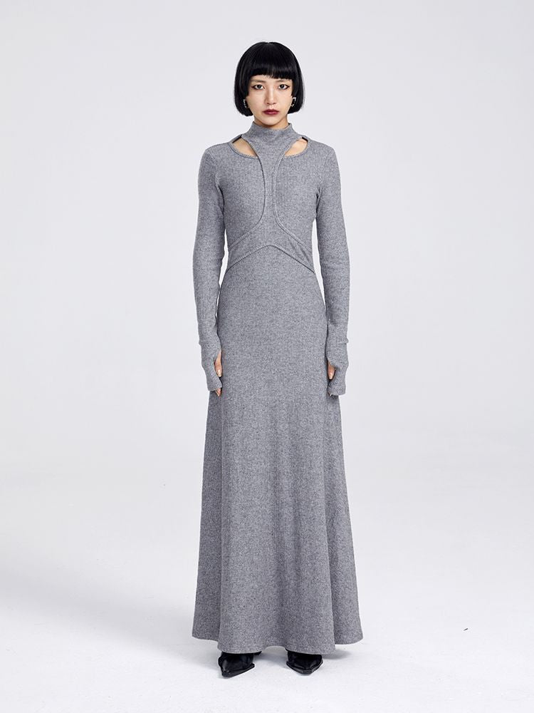 Nichi Slim Maxi Knit ONE-PIECE