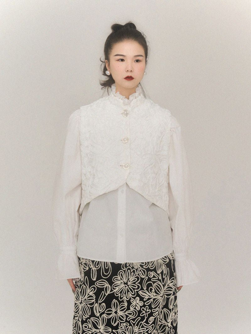 Spitzenblume Retro Stickst