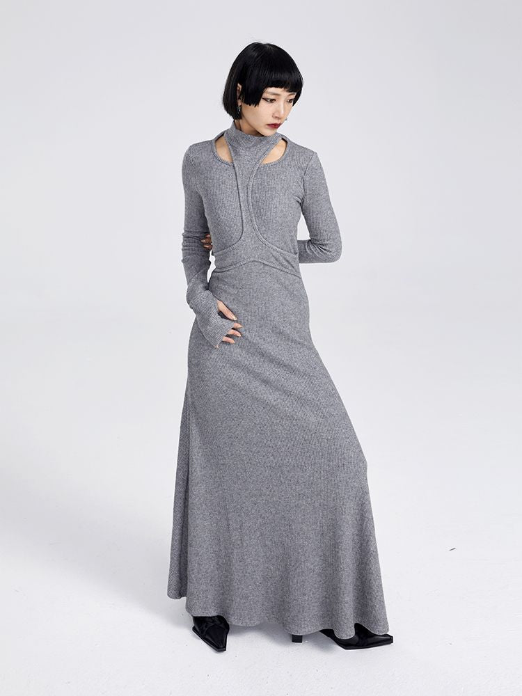 Nichi Slim Maxi Knit ONE-PIECE