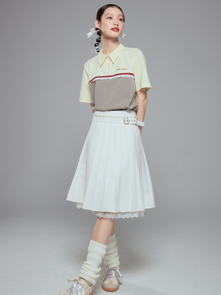 Lace Layered Flare Femineine Skirt
