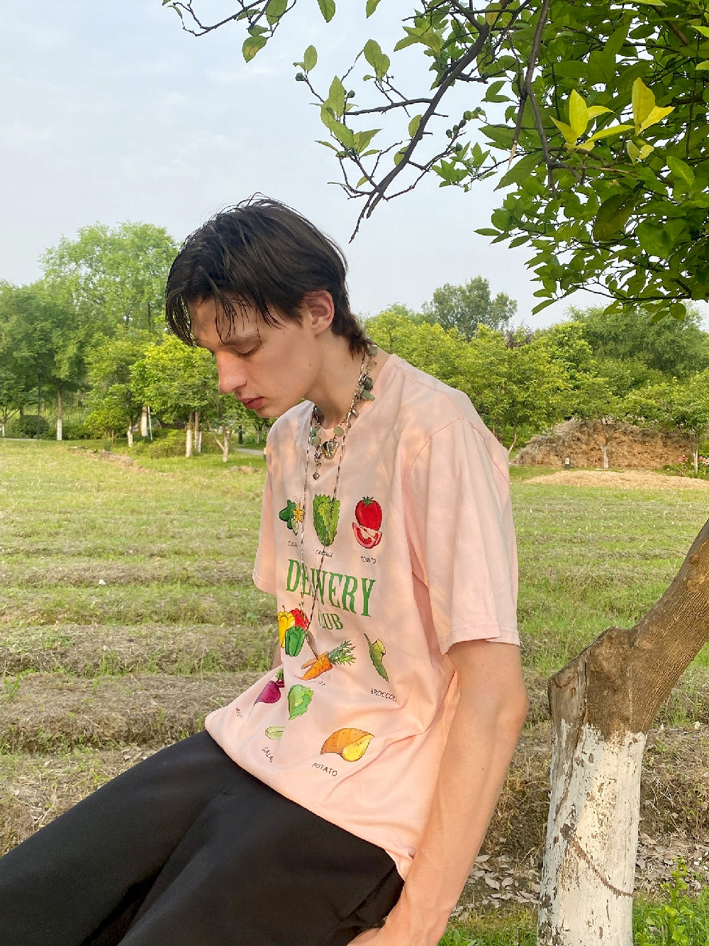 T-shirt de nichi de fruits et de légumes unisexe