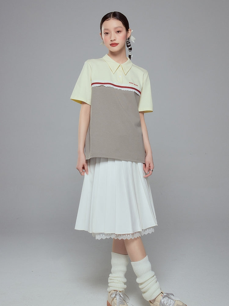 Lace Layered Flare Femineine Skirt