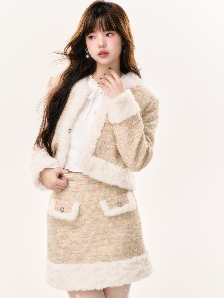 Boa süße Jacke und Rock