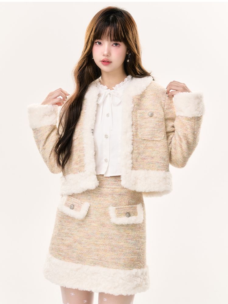 Boa süße Jacke und Rock