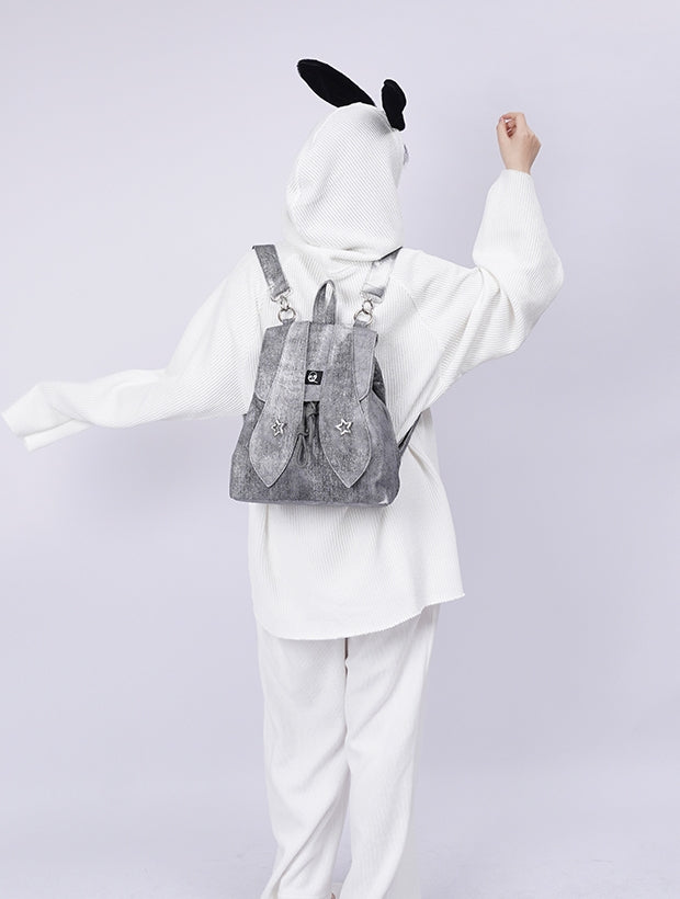 FADED RETRO RABBIT-EAR BACKPACK