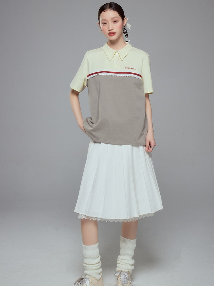 Lace Layered Flare Femineine Skirt