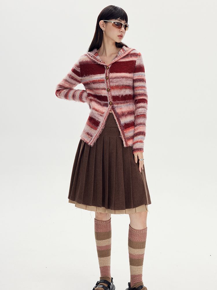 Layered PLEATS MIDDLE SKIRT