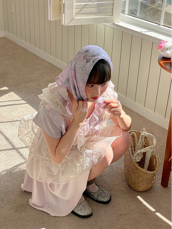 Asymmetriestufe-Peplum-durch-Durchsicht süße Bluse