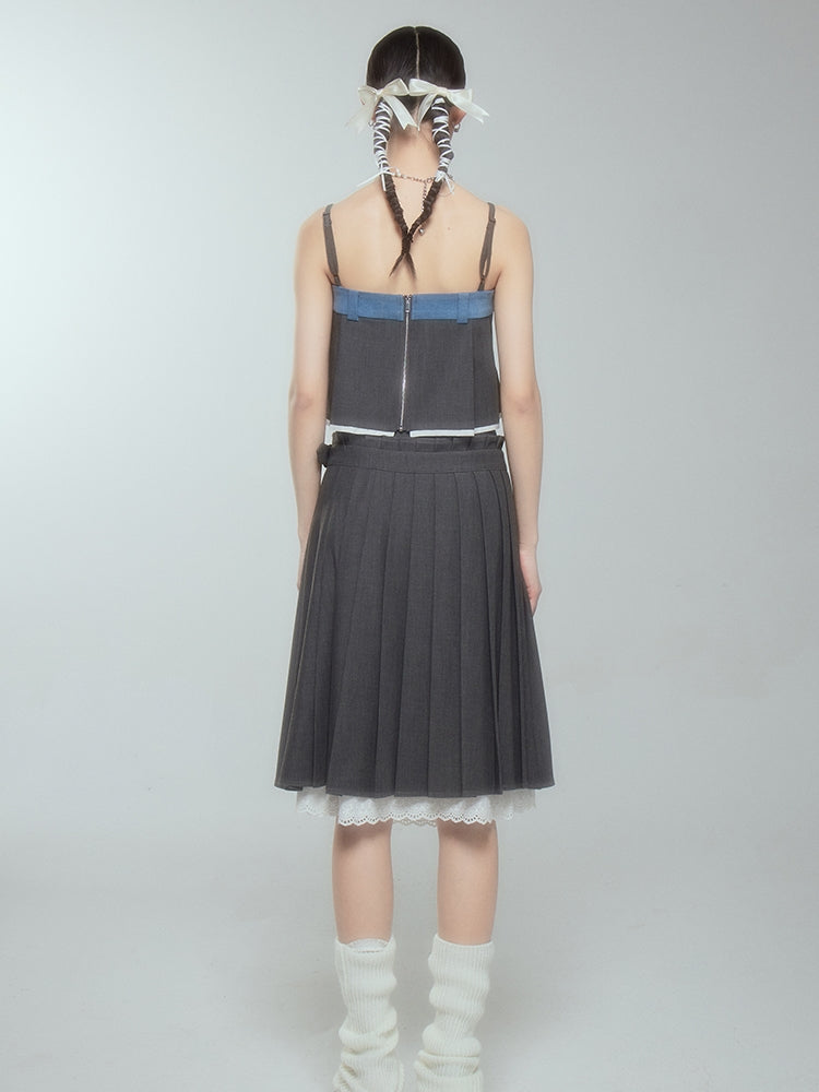 Lace Layered Flare Femineine Skirt