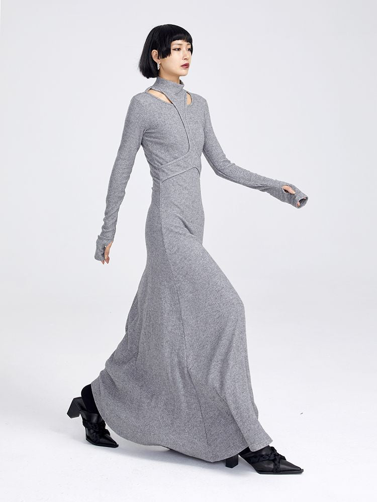 Nichi Slim Maxi Knit ONE-PIECE