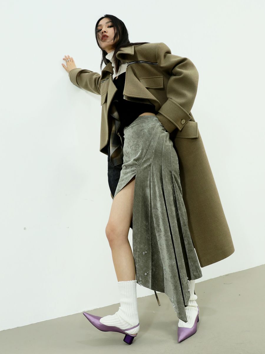 Jupe bijou fanée de nichi à queue de poisson sirène