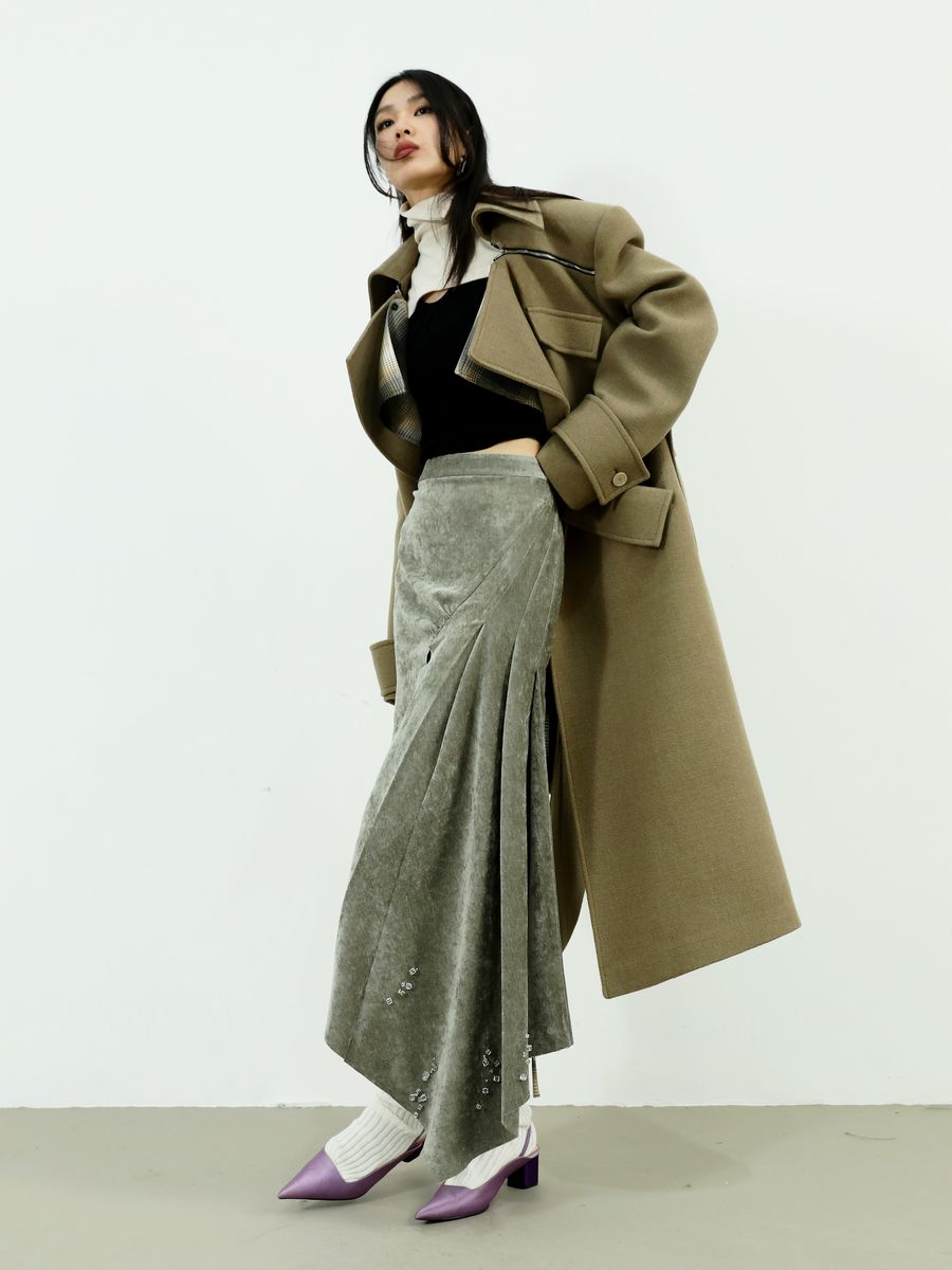 Jupe bijou fanée de nichi à queue de poisson sirène