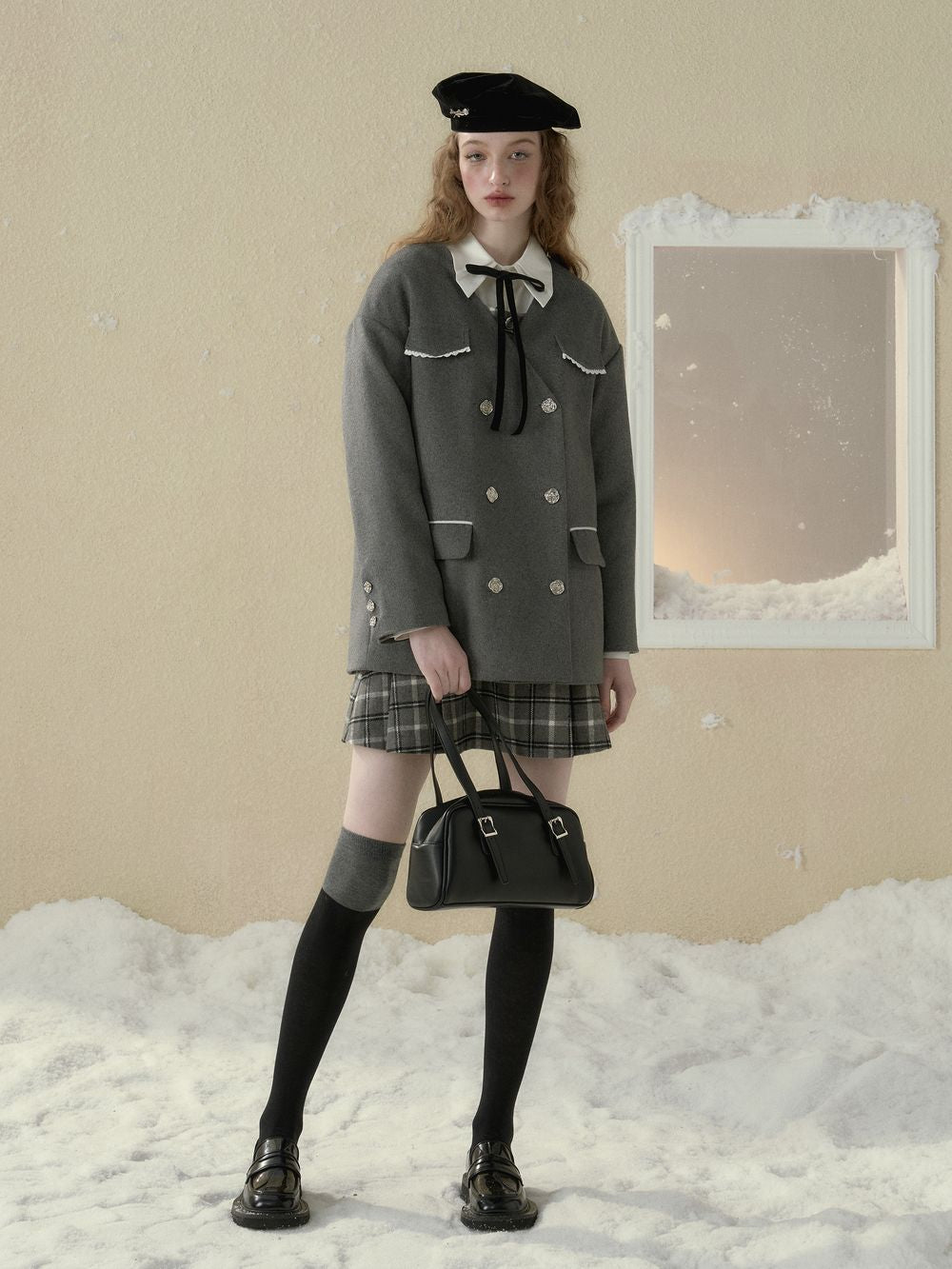 레이스 칼리지 귀여운 재킷