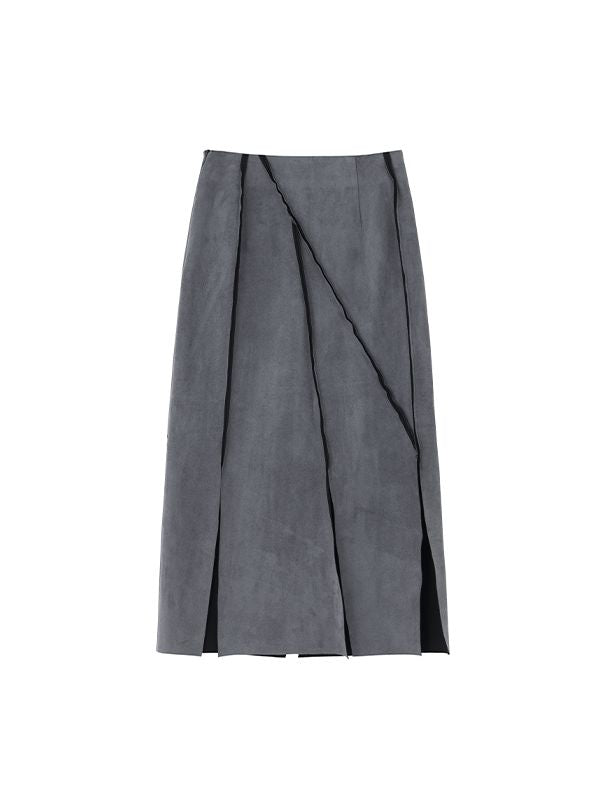 긴 슬릿 고급 성숙한 치마