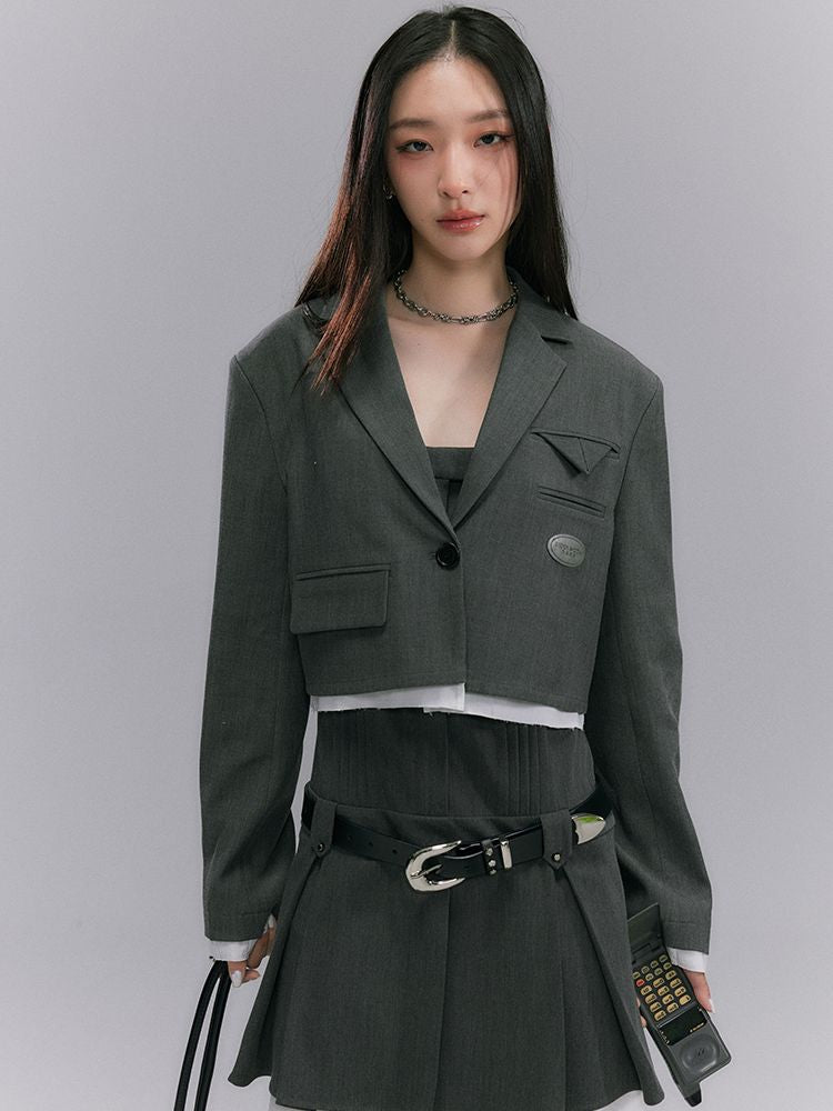 Manches plis courts une seule pièce