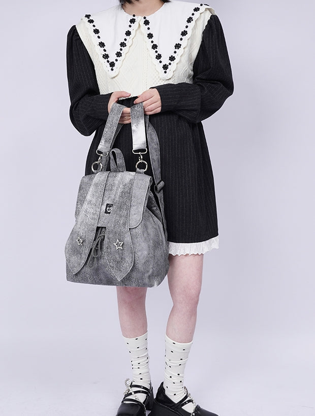 FADED RETRO RABBIT-EAR BACKPACK