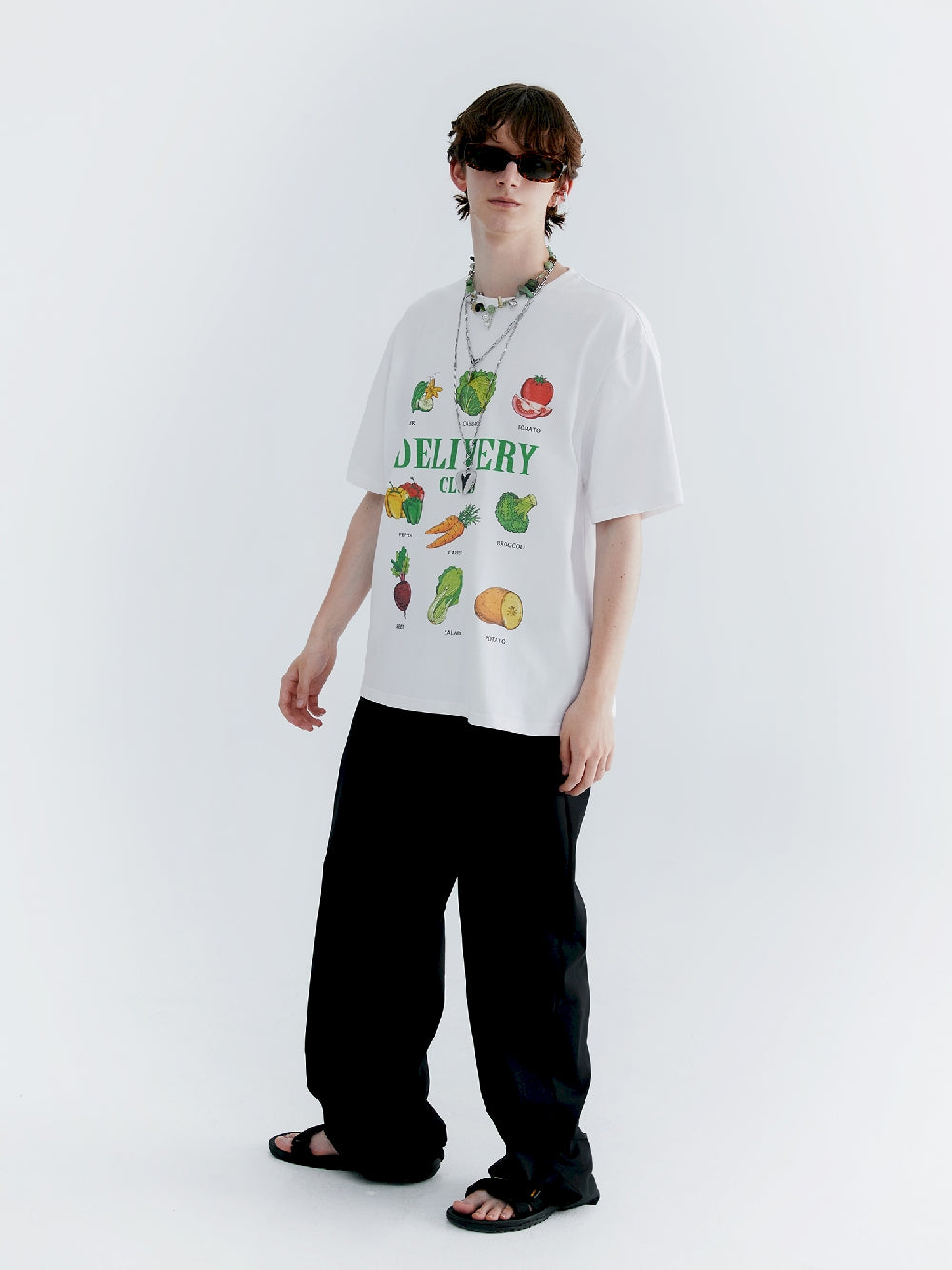 T-shirt de nichi de fruits et de légumes unisexe