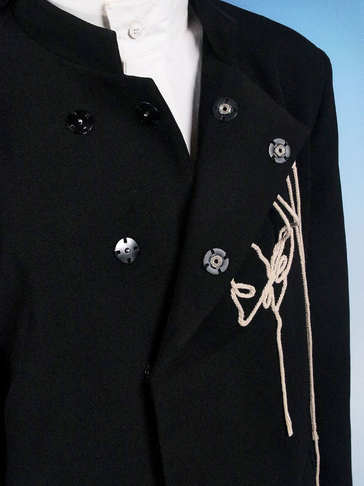 자수 나비 중간 재킷