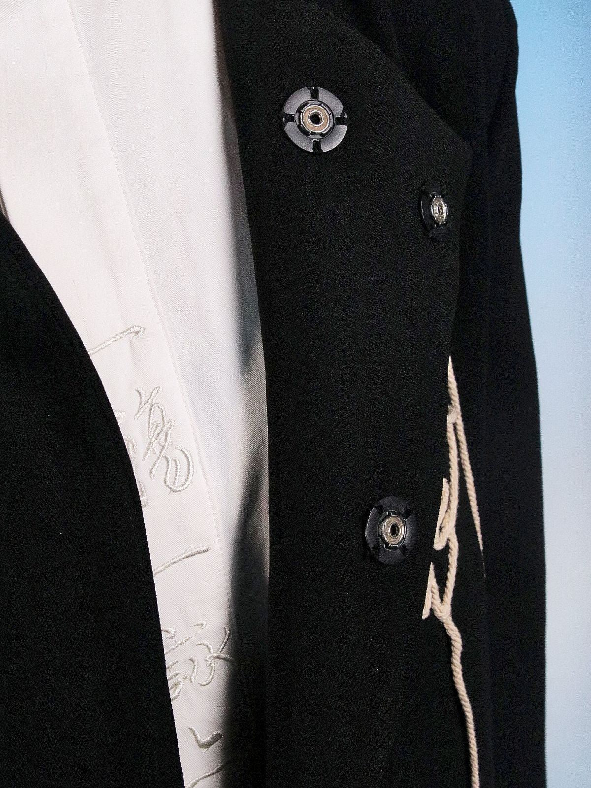 자수 나비 중간 재킷