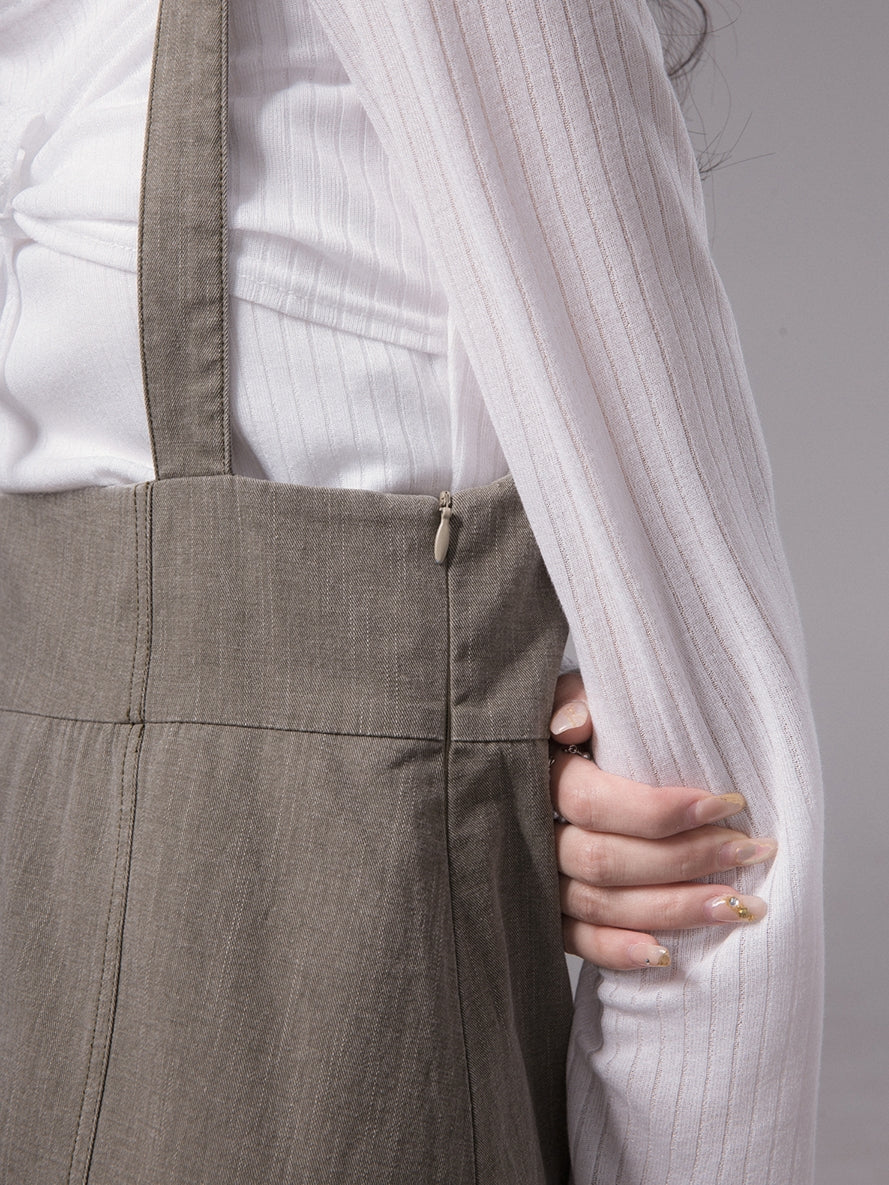 리본 니치 스퀘어 넥 컷