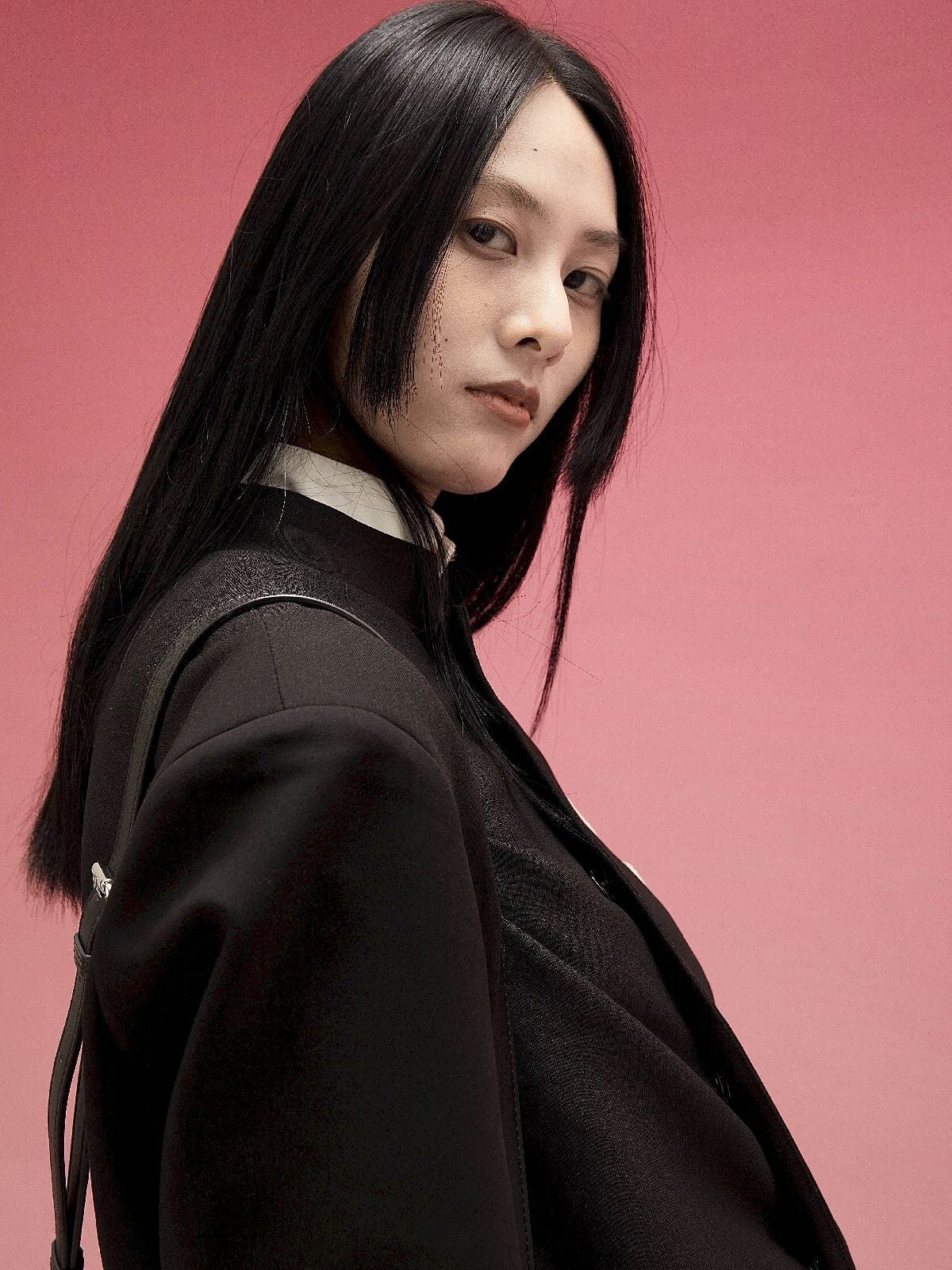 자수 나비 중간 재킷