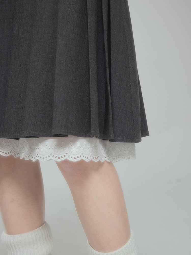 Lace Layered Flare Femineine Skirt