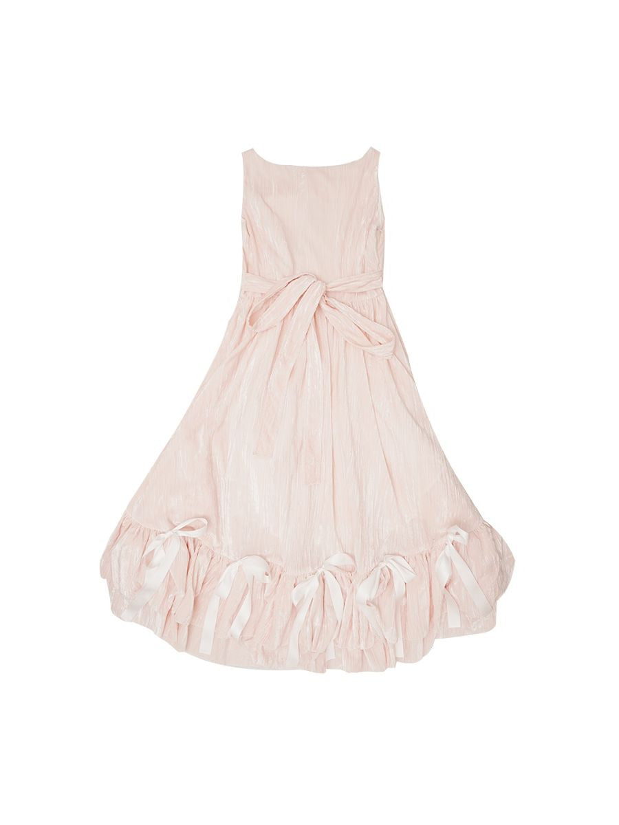 공주 고딕 리본 생선 꼬리 프릴 일체형