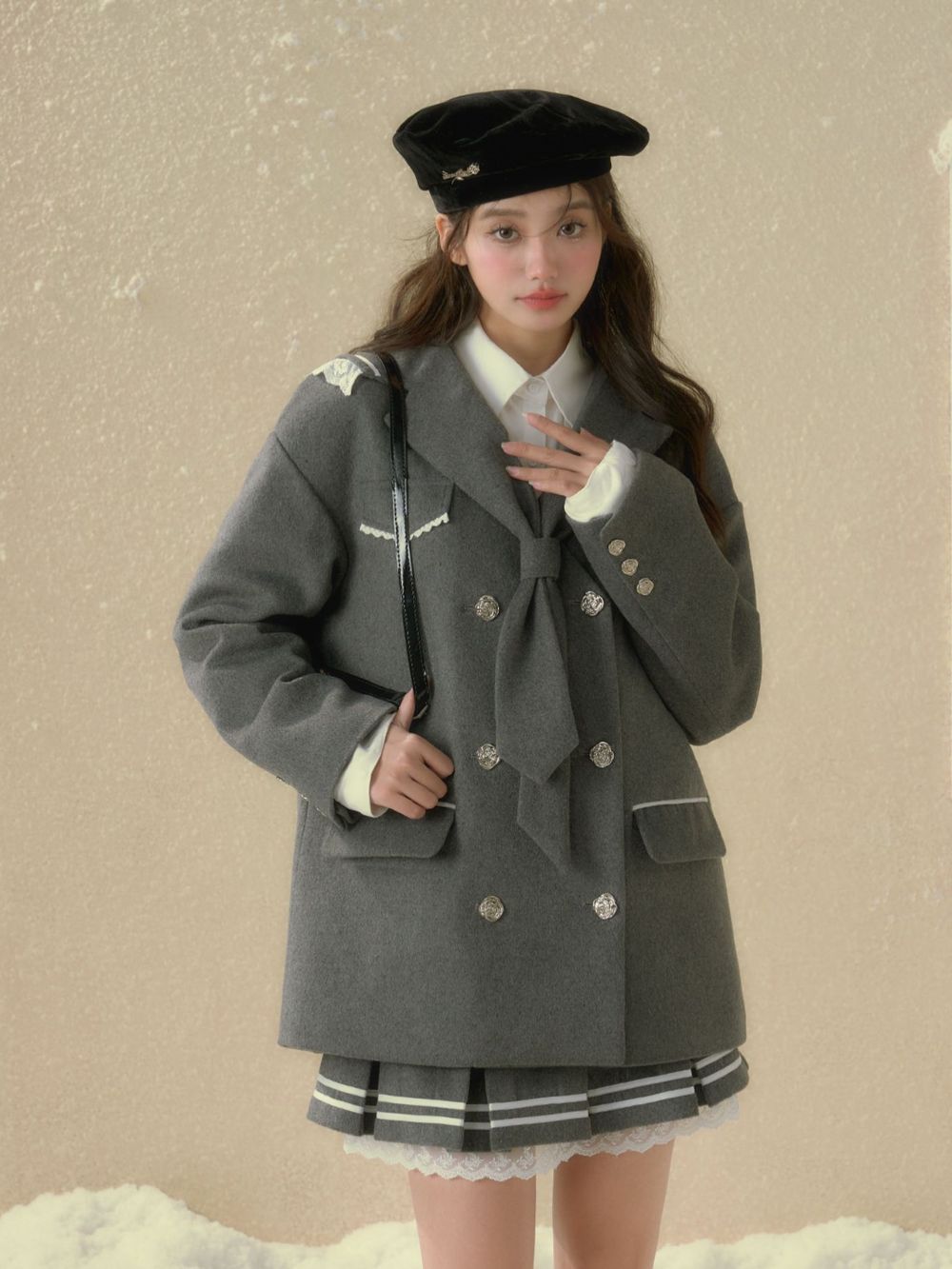 레이스 칼리지 귀여운 재킷