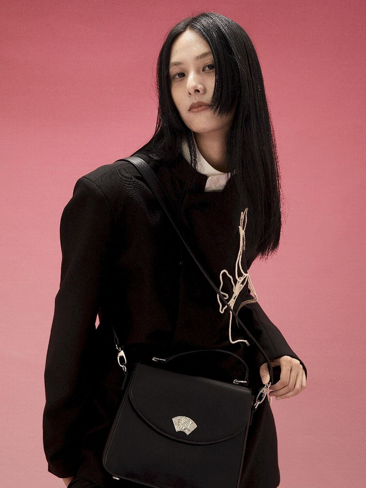 자수 나비 중간 재킷