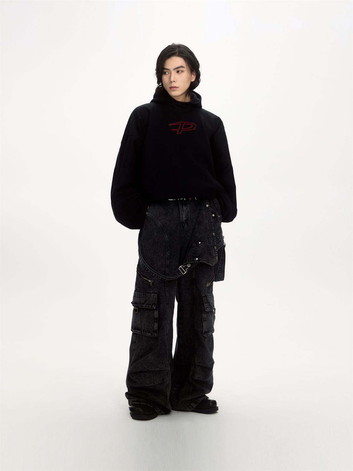 UNISEX HOODIE BACK-PRINT SWEAT PARKA