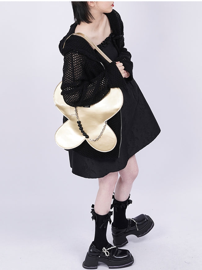 Metallic Butterfly Netter Nichi Big 2way Tasche