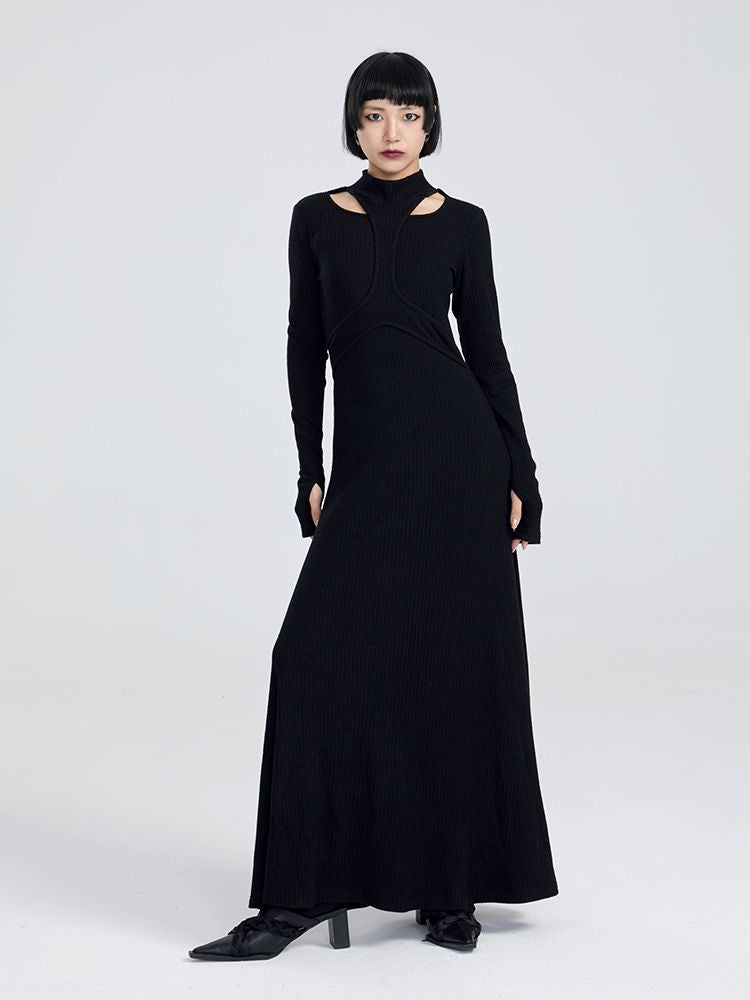 Nichi Slim Maxi Knit ONE-PIECE