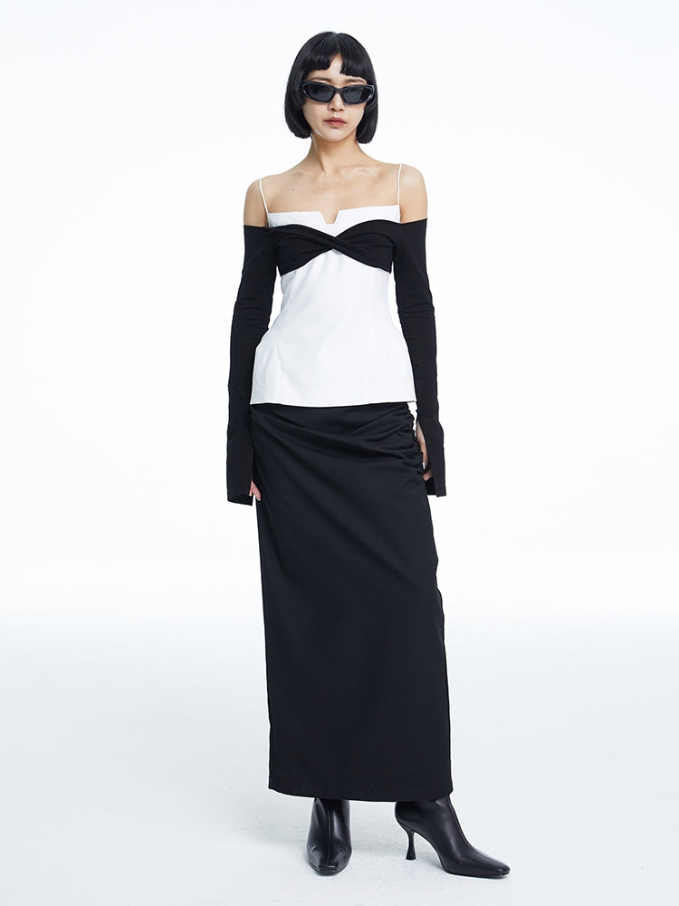 Tight Slim Arm-Cover tube-top