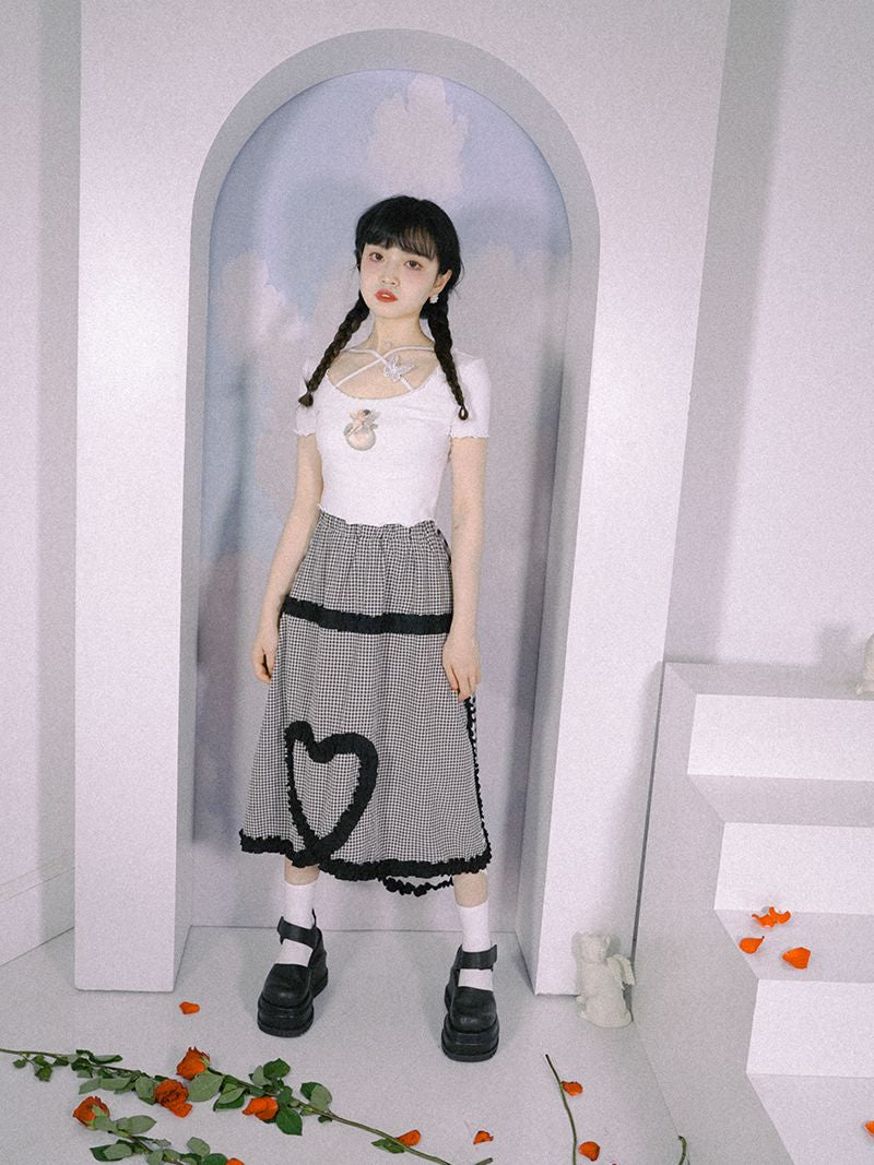 Angel Wave Cross Butterfly Cutsew