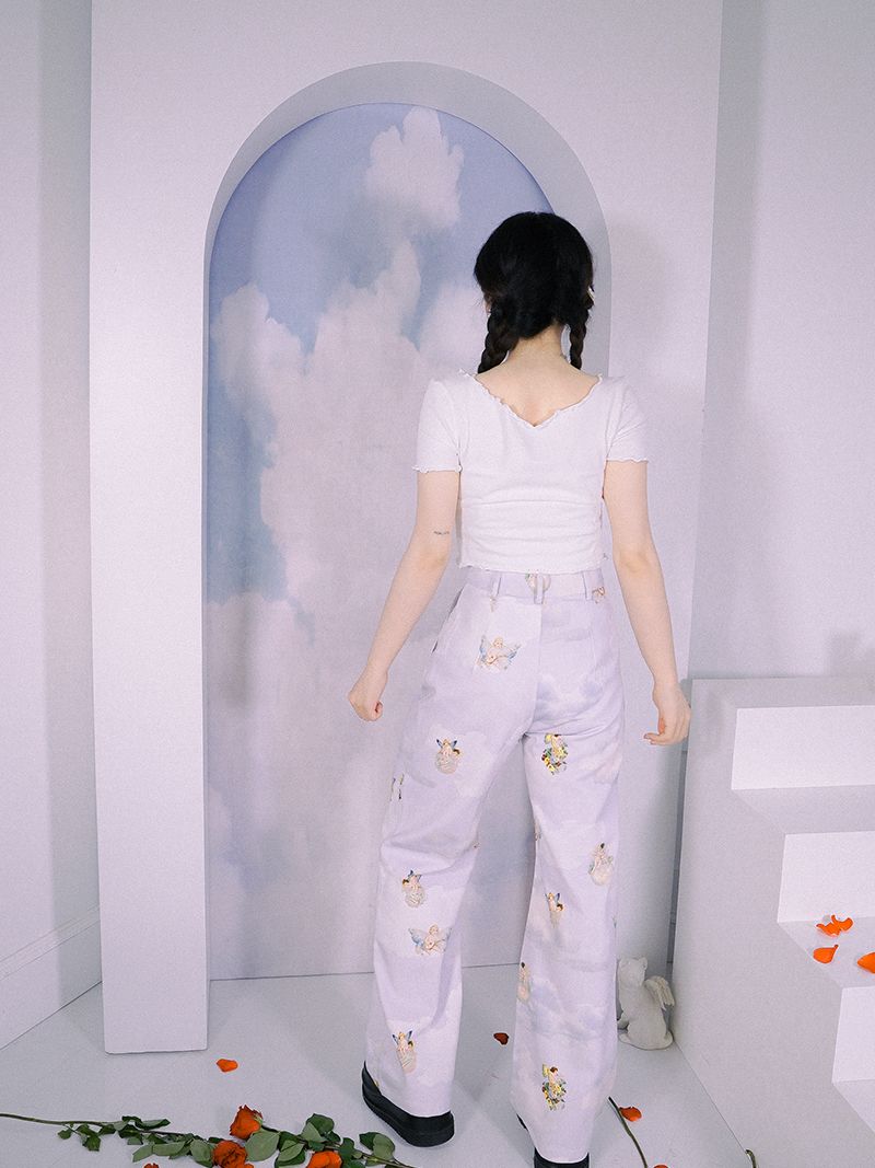 Angel Wave Cross Butterfly Cutsew